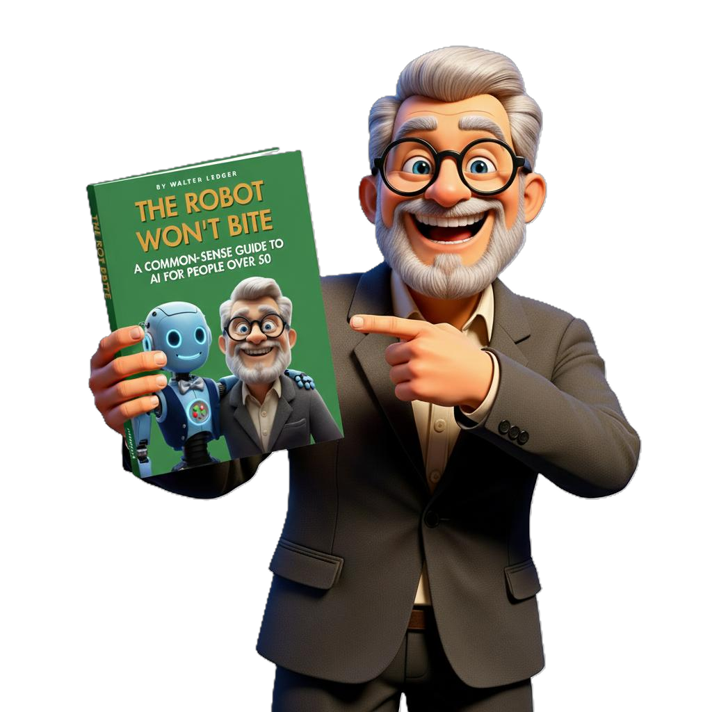 Walter holding AI Book