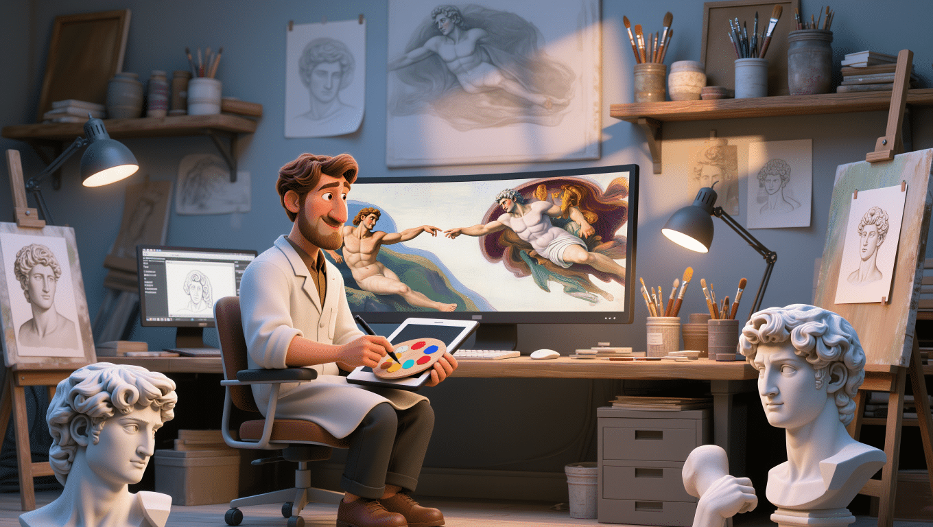 AI is Cheating at Art (And So Did Michelangelo)