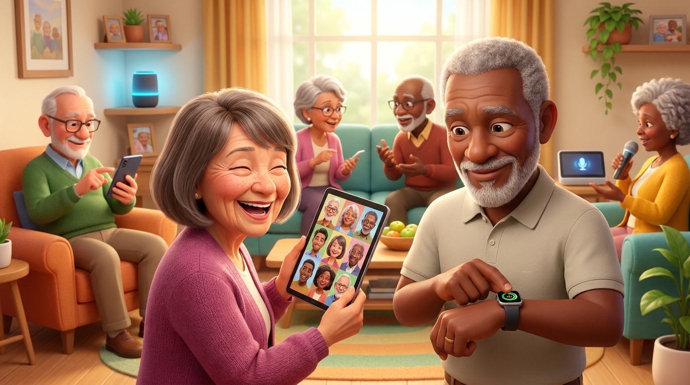 seniors buying technology